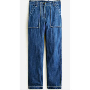 J. CREW Chambray Cargo Pant Neela Wash 6